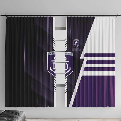 Fremantle Dockers Window Curtain Modern Geometric Sports Graphic Style