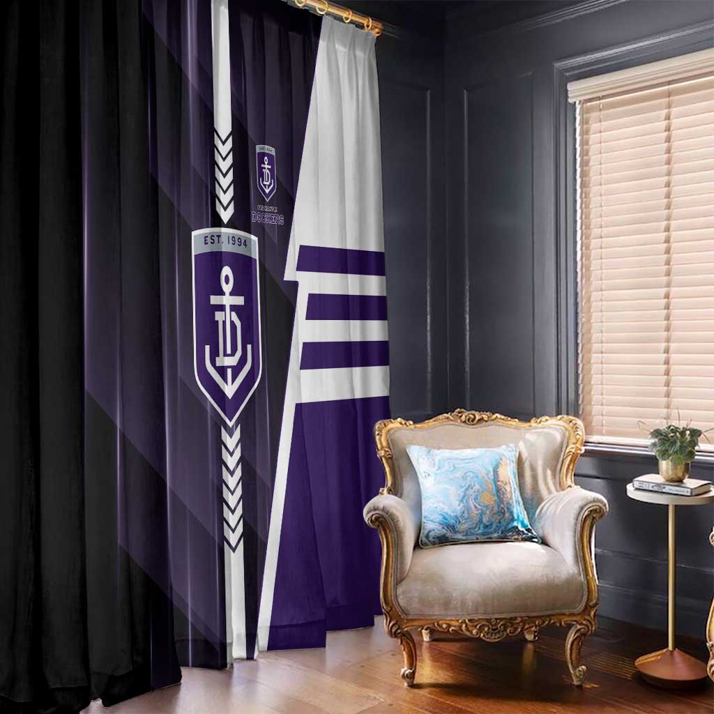 Fremantle Dockers Window Curtain Modern Geometric Sports Graphic Style