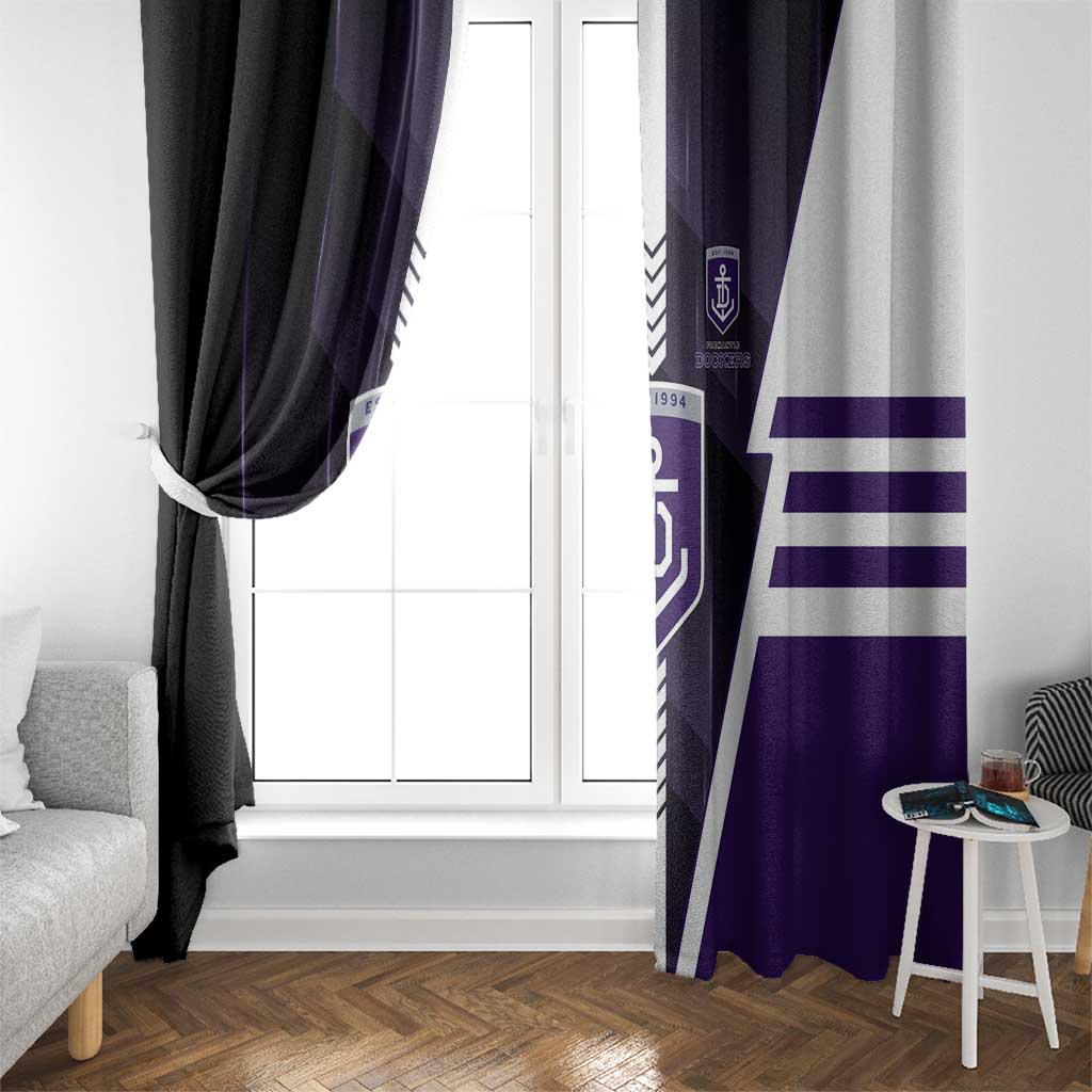 Fremantle Dockers Window Curtain Modern Geometric Sports Graphic Style