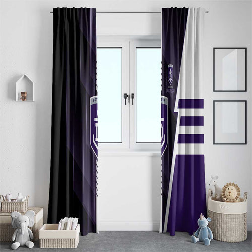 Fremantle Dockers Window Curtain Modern Geometric Sports Graphic Style