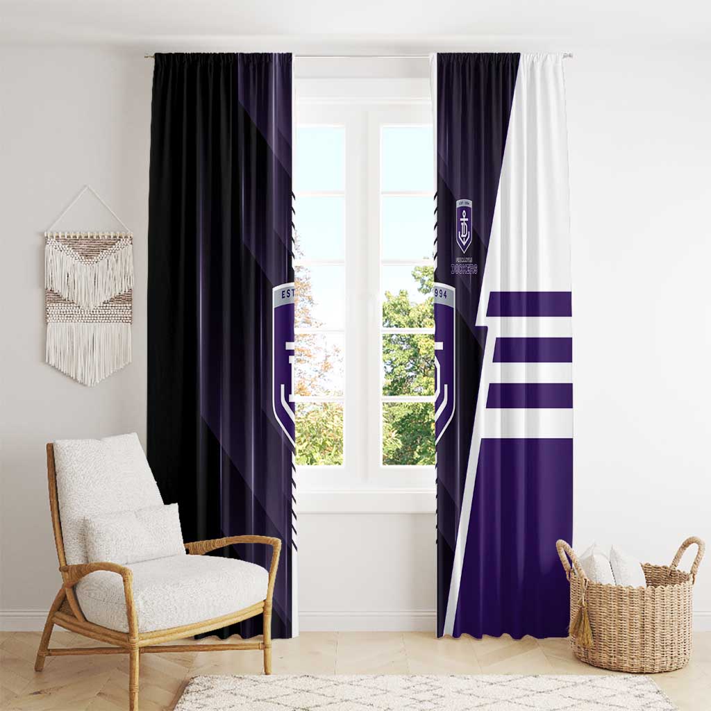Fremantle Dockers Window Curtain Modern Geometric Sports Graphic Style