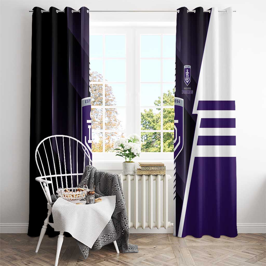 Fremantle Dockers Window Curtain Modern Geometric Sports Graphic Style