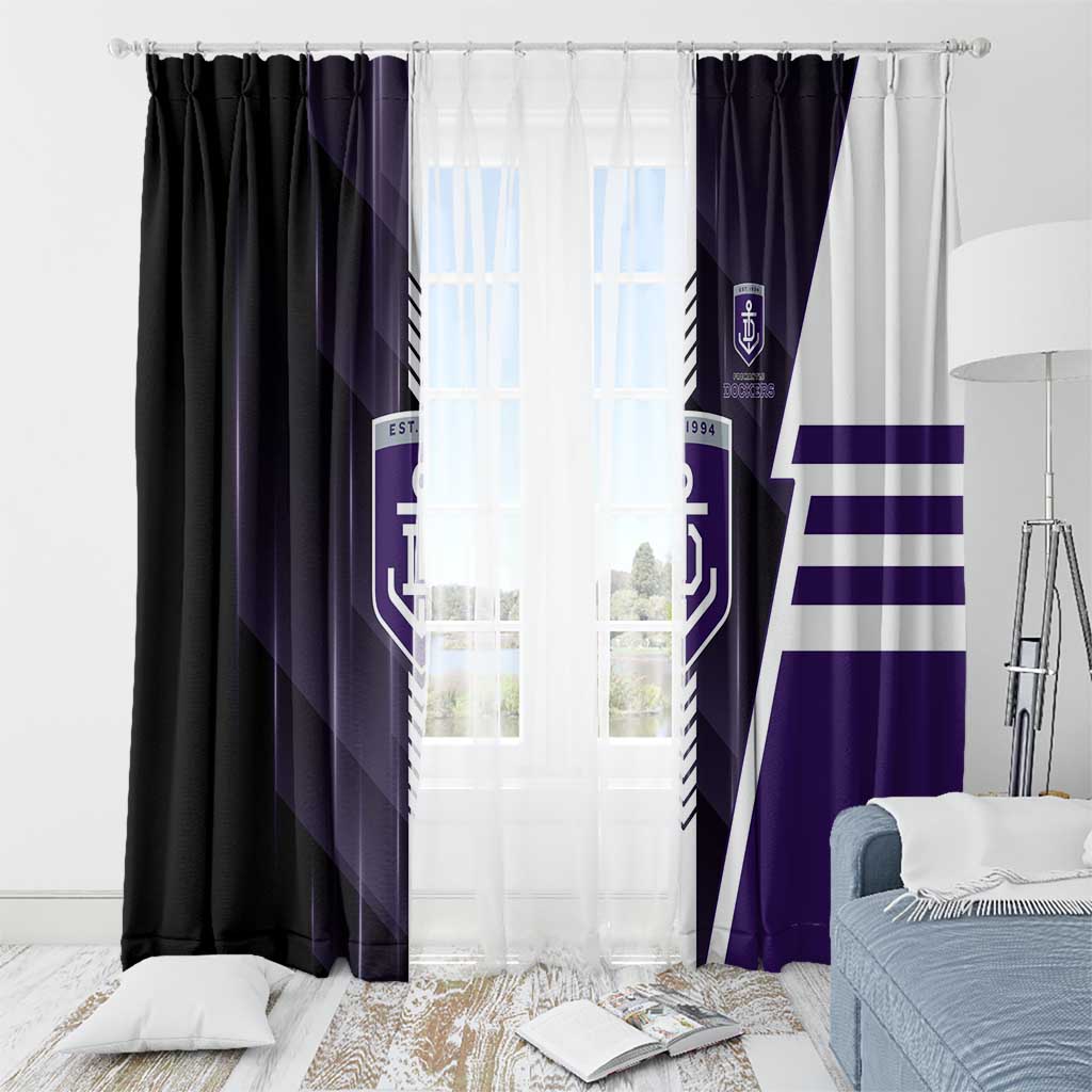 Fremantle Dockers Window Curtain Modern Geometric Sports Graphic Style