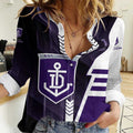 Personalized Fremantle Dockers Women Casual Shirt Modern Geometric Sports Graphic Style