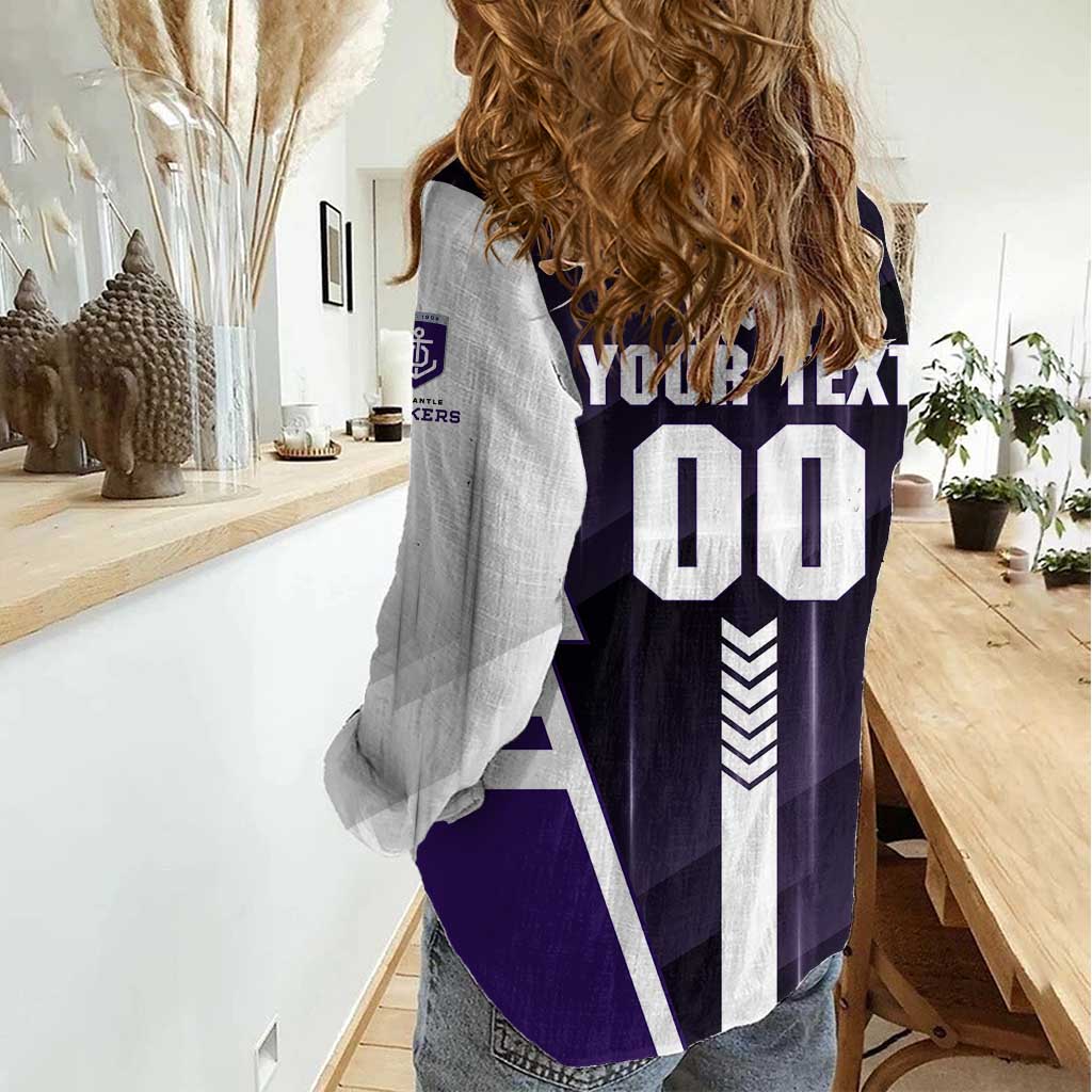 Personalized Fremantle Dockers Women Casual Shirt Modern Geometric Sports Graphic Style