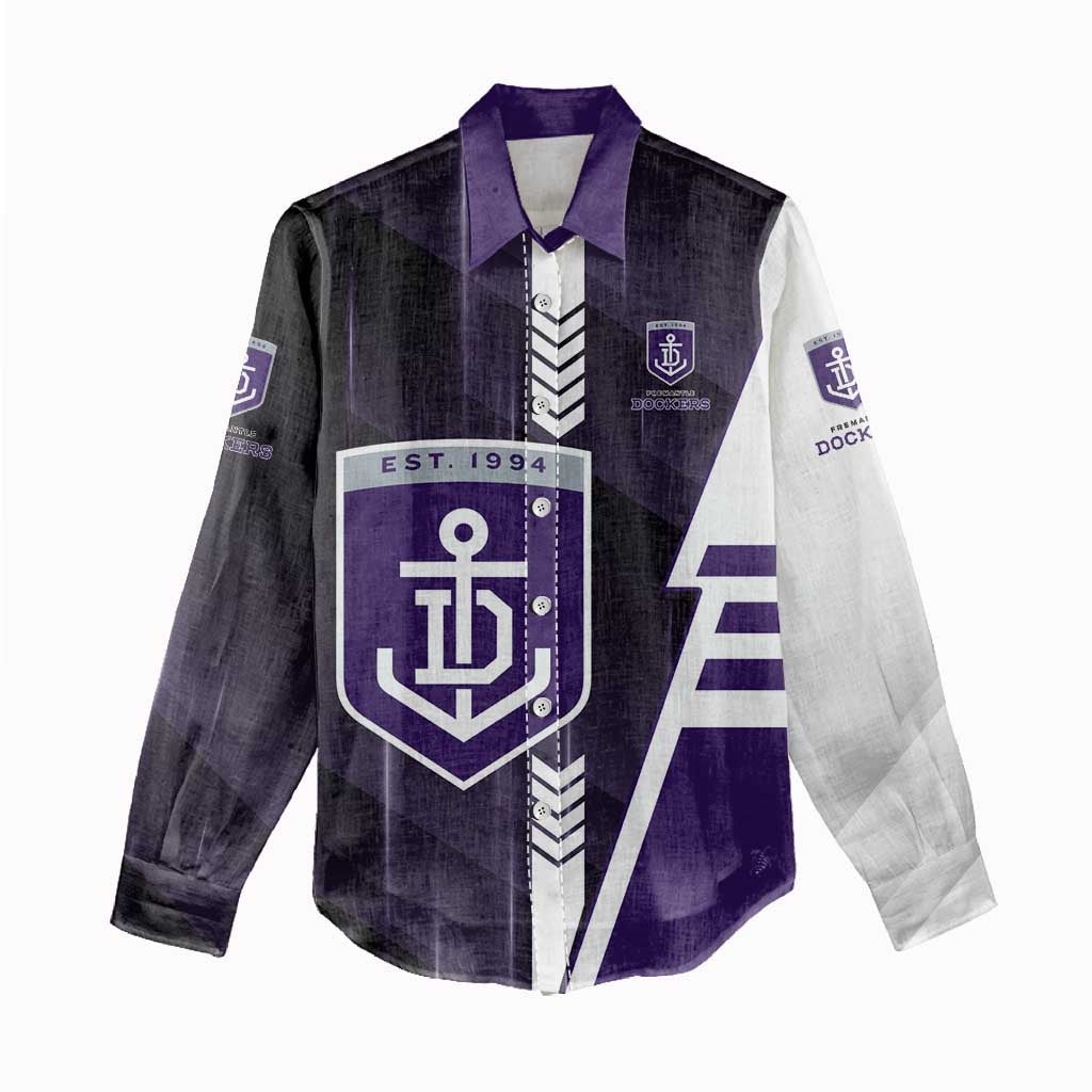Personalized Fremantle Dockers Women Casual Shirt Modern Geometric Sports Graphic Style