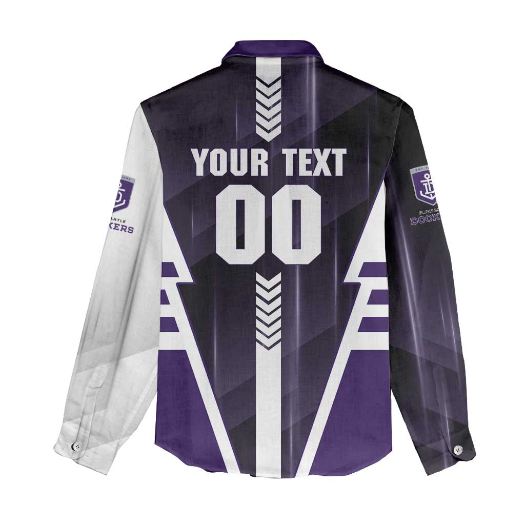Personalized Fremantle Dockers Women Casual Shirt Modern Geometric Sports Graphic Style