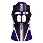 Personalized Fremantle Dockers Women Sleeveless Polo Shirt Modern Geometric Sports Graphic Style