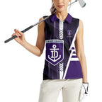 Personalized Fremantle Dockers Women Sleeveless Polo Shirt Modern Geometric Sports Graphic Style