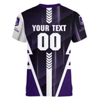 Personalized Fremantle Dockers Women V-Neck T-Shirt Modern Geometric Sports Graphic Style