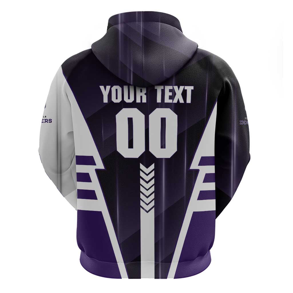 Personalized Fremantle Dockers Zip Hoodie Modern Geometric Sports Graphic Style
