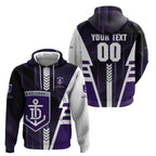 Personalized Fremantle Dockers Zip Hoodie Modern Geometric Sports Graphic Style
