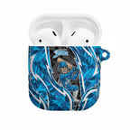 Adelaide Strikers AirPods Case Flaming Lightning Storm Geometric Sports Mascot Art