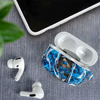 Adelaide Strikers AirPods Case Flaming Lightning Storm Geometric Sports Mascot Art