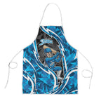 Adelaide Strikers Apron Flaming Lightning Storm Geometric Sports Mascot Art