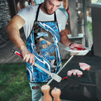 Adelaide Strikers Apron Flaming Lightning Storm Geometric Sports Mascot Art