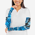 Adelaide Strikers Arm Sleeves Flaming Lightning Storm Geometric Sports Mascot Art