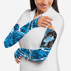 Adelaide Strikers Arm Sleeves Flaming Lightning Storm Geometric Sports Mascot Art