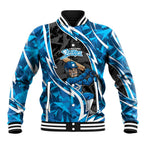 Adelaide Strikers Baseball Jacket Flaming Lightning Storm Geometric Sports Mascot Art