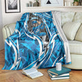 Adelaide Strikers Blanket Flaming Lightning Storm Geometric Sports Mascot Art