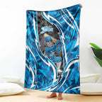 Adelaide Strikers Blanket Flaming Lightning Storm Geometric Sports Mascot Art