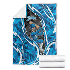 Adelaide Strikers Blanket Flaming Lightning Storm Geometric Sports Mascot Art