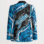 Adelaide Strikers Blazer Flaming Lightning Storm Geometric Sports Mascot Art