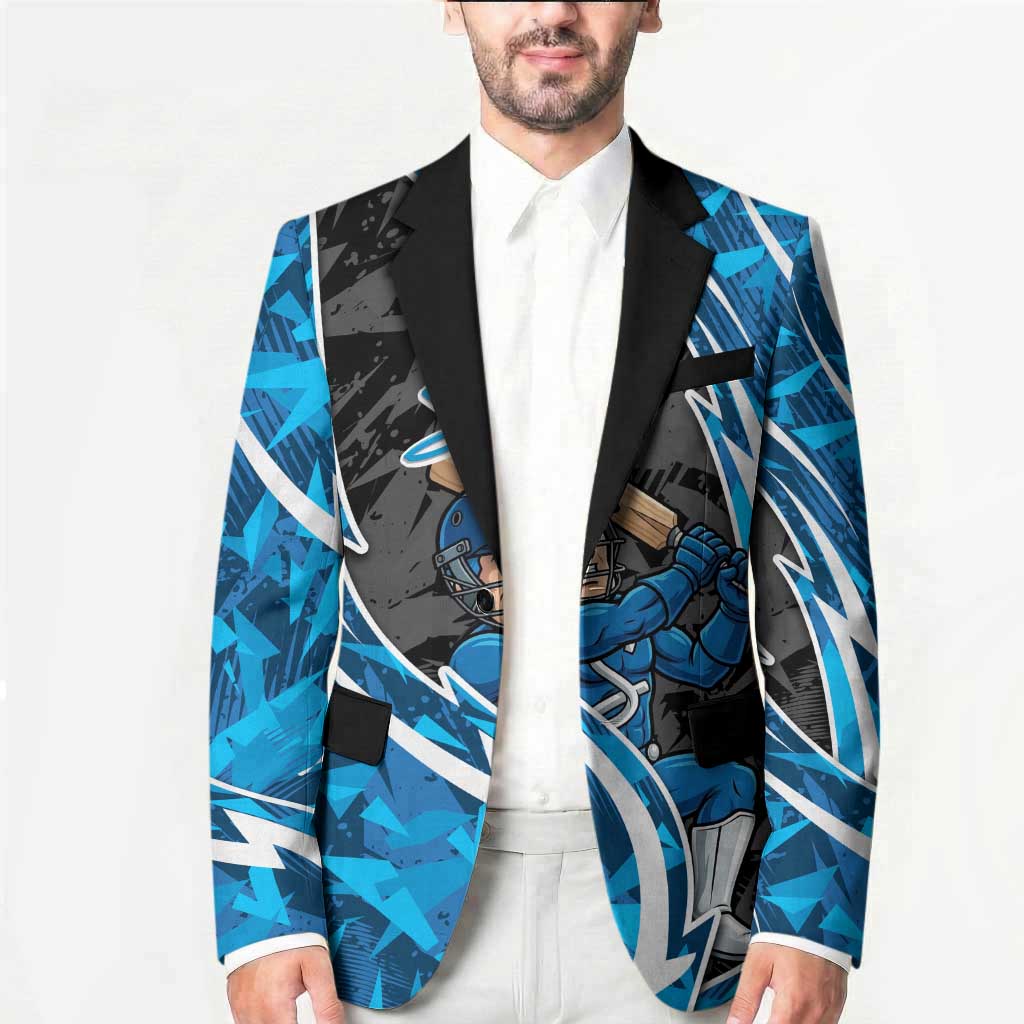 Adelaide Strikers Blazer Flaming Lightning Storm Geometric Sports Mascot Art
