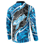 Adelaide Strikers Button Sweatshirt Flaming Lightning Storm Geometric Sports Mascot Art
