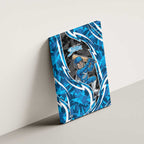 Adelaide Strikers Canvas Wall Art Flaming Lightning Storm Geometric Sports Mascot Art