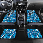 Adelaide Strikers Car Mats Flaming Lightning Storm Geometric Sports Mascot Art