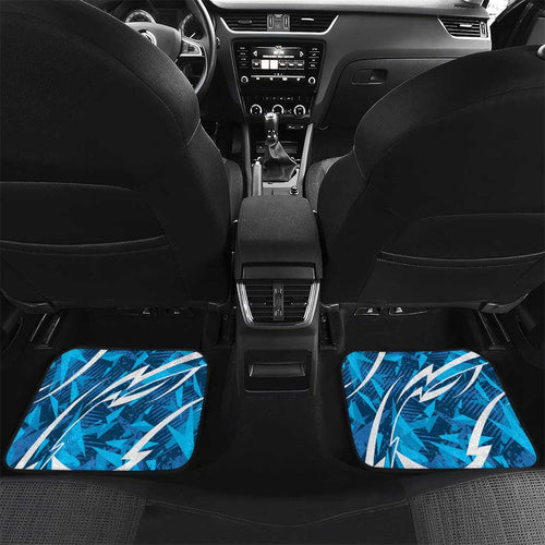 Adelaide Strikers Car Mats Flaming Lightning Storm Geometric Sports Mascot Art