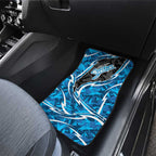 Adelaide Strikers Car Mats Flaming Lightning Storm Geometric Sports Mascot Art