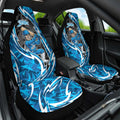 Adelaide Strikers Car Seat Cover Flaming Lightning Storm Geometric Sports Mascot Art