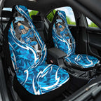 Adelaide Strikers Car Seat Cover Flaming Lightning Storm Geometric Sports Mascot Art