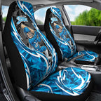 Adelaide Strikers Car Seat Cover Flaming Lightning Storm Geometric Sports Mascot Art