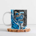 Adelaide Strikers Ceramic Mug Flaming Lightning Storm Geometric Sports Mascot Art