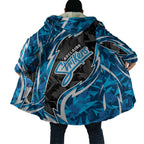 Adelaide Strikers Cloak Flaming Lightning Storm Geometric Sports Mascot Art