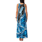 Adelaide Strikers Family Matching Tank Maxi Dress and Hawaiian Shirt Flaming Lightning Storm Geometric Sports Mascot Art