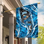 Adelaide Strikers Garden Flag Flaming Lightning Storm Geometric Sports Mascot Art