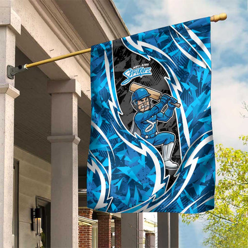 Adelaide Strikers Garden Flag Flaming Lightning Storm Geometric Sports Mascot Art