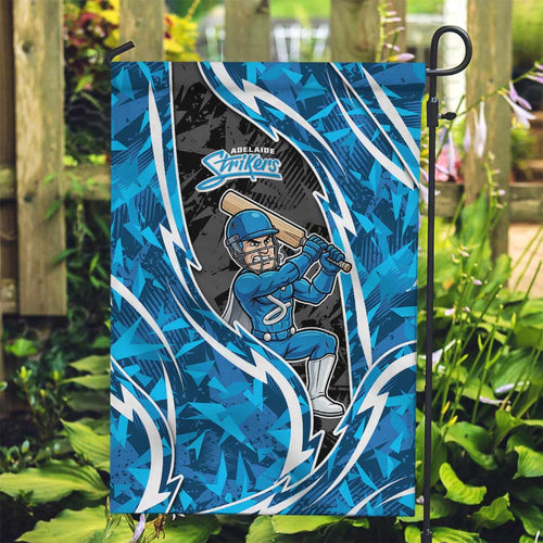 Adelaide Strikers Garden Flag Flaming Lightning Storm Geometric Sports Mascot Art