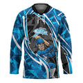 Adelaide Strikers Hockey Jersey Flaming Lightning Storm Geometric Sports Mascot Art