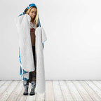 Adelaide Strikers Hooded Blanket Flaming Lightning Storm Geometric Sports Mascot Art