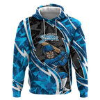 Adelaide Strikers Hoodie Flaming Lightning Storm Geometric Sports Mascot Art