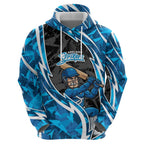 Adelaide Strikers Hoodie Flaming Lightning Storm Geometric Sports Mascot Art