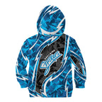 Adelaide Strikers Kid Hoodie Flaming Lightning Storm Geometric Sports Mascot Art