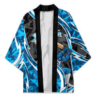 Adelaide Strikers Kimono Flaming Lightning Storm Geometric Sports Mascot Art