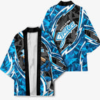 Adelaide Strikers Kimono Flaming Lightning Storm Geometric Sports Mascot Art