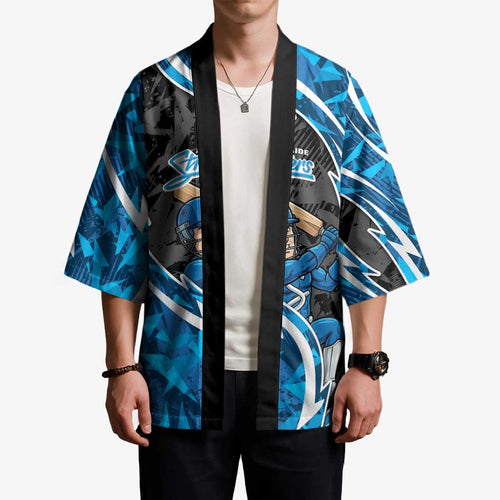 Adelaide Strikers Kimono Flaming Lightning Storm Geometric Sports Mascot Art
